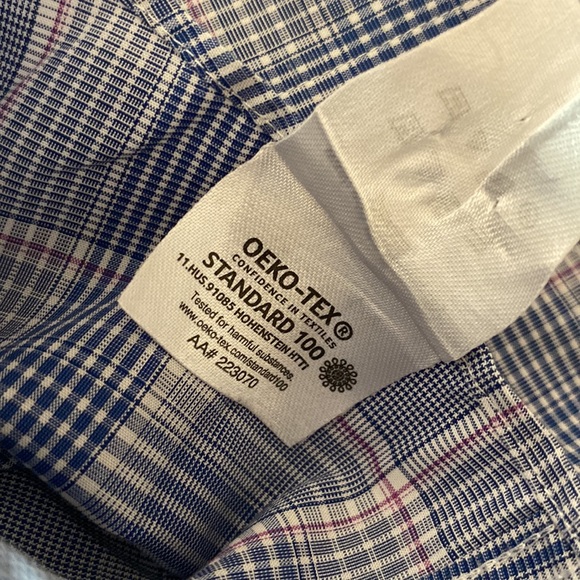 Michael Kors regular fit air soft stretch plaid cotton men’s dress shirt XXL 🌞 - Picture 13 of 13